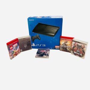 Sony PS3 Super Slim CECH-4000B 500GB [Japan] Bundle + 5 Games